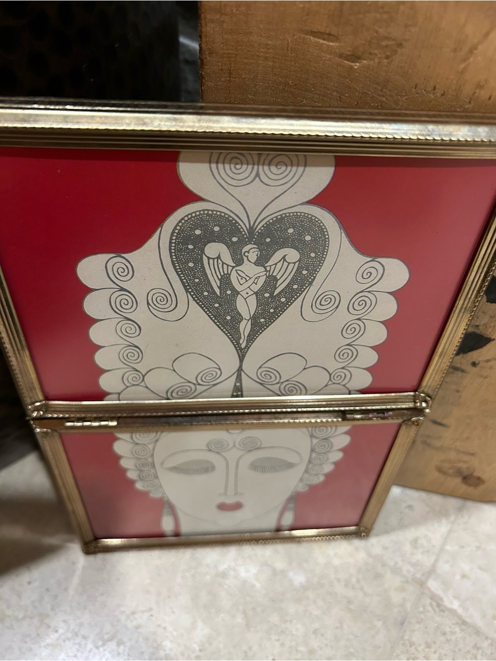 ERTE Vintage Book Print- “Amoureuse” Framed Art - Picture 4 of 16